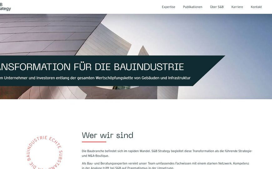 S&B Strategy & Capital Websites