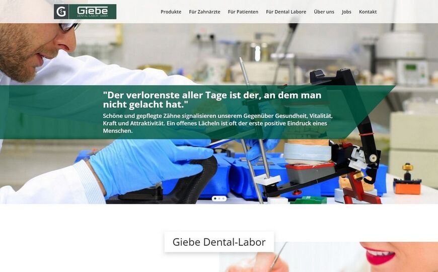 Giebe Dental-Labor Kampagne