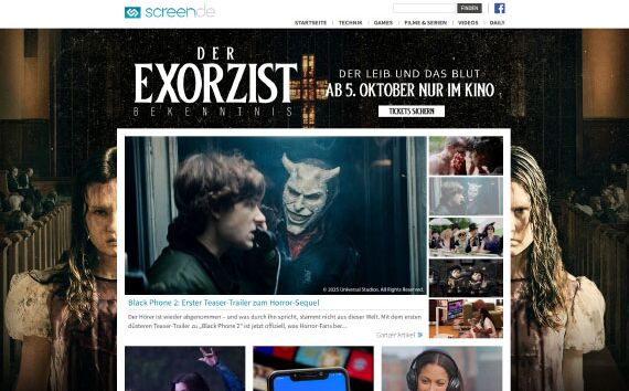 sticky Individual Ad mit Website-Interaktion "Exorzist"