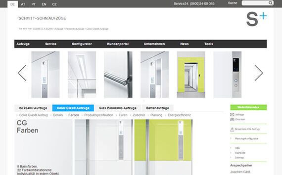 Schmitt + Sohn Web- und Kundenportal