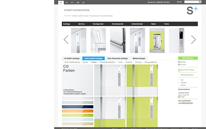 Schmitt + Sohn Web- und Kundenportal