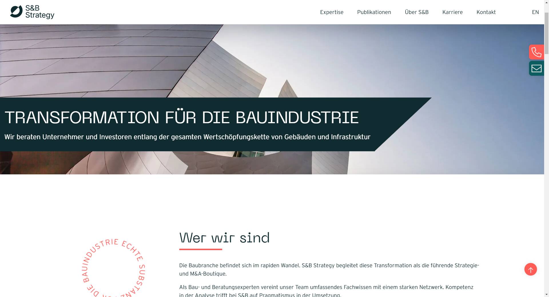 S&B Strategy & Capital Websites