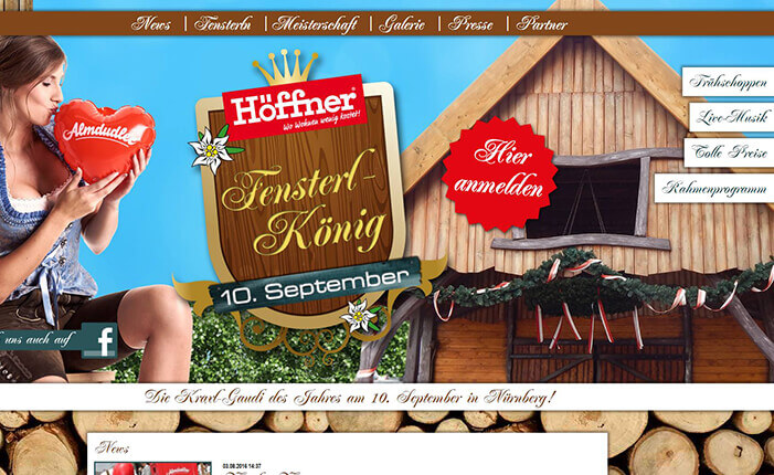 Eventwebsite Höffner Fensterl-König